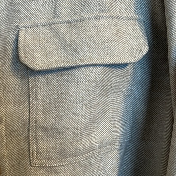 H&M Felted Shacket Size L Beige/ Tan in Color - Picture 7 of 13